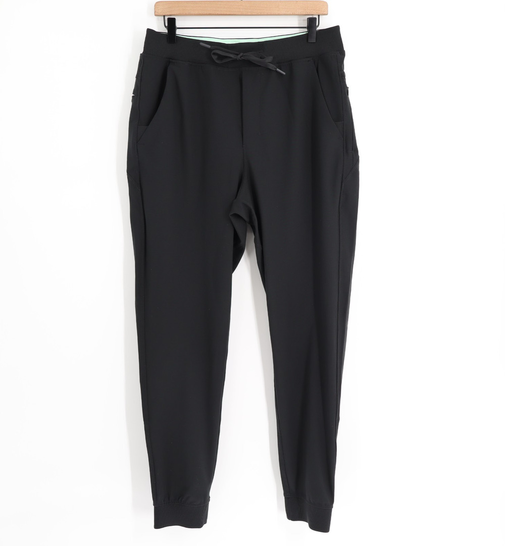 Birddogs Pants Men's XL Black Tech Jogger Elastic Waist Drawstring Casual Preppy